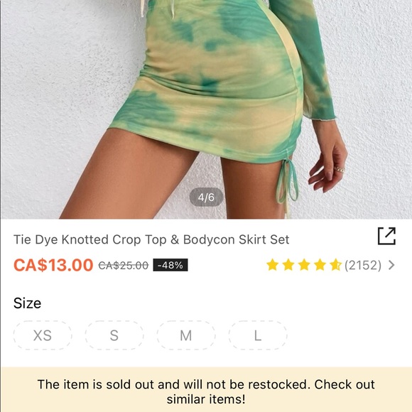 SHEIN matching beach set, out of stock, won’t be restock. 💚🤍 - Picture 3 of 6